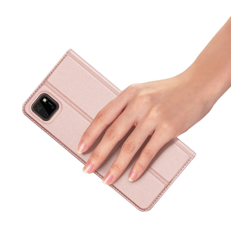 DUX DUCIS Skin Pro dėklo dėklo dangtelis su atvartu Huawei Y5p rožinės spalvos