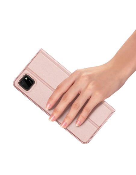 DUX DUCIS Skin Pro dėklo dėklo dangtelis su atvartu Huawei Y5p rožinės spalvos DUX DUCIS Skin Pro dėklo dėklo dangtelis su atvartu Huawei Y5p rožinės spalvos