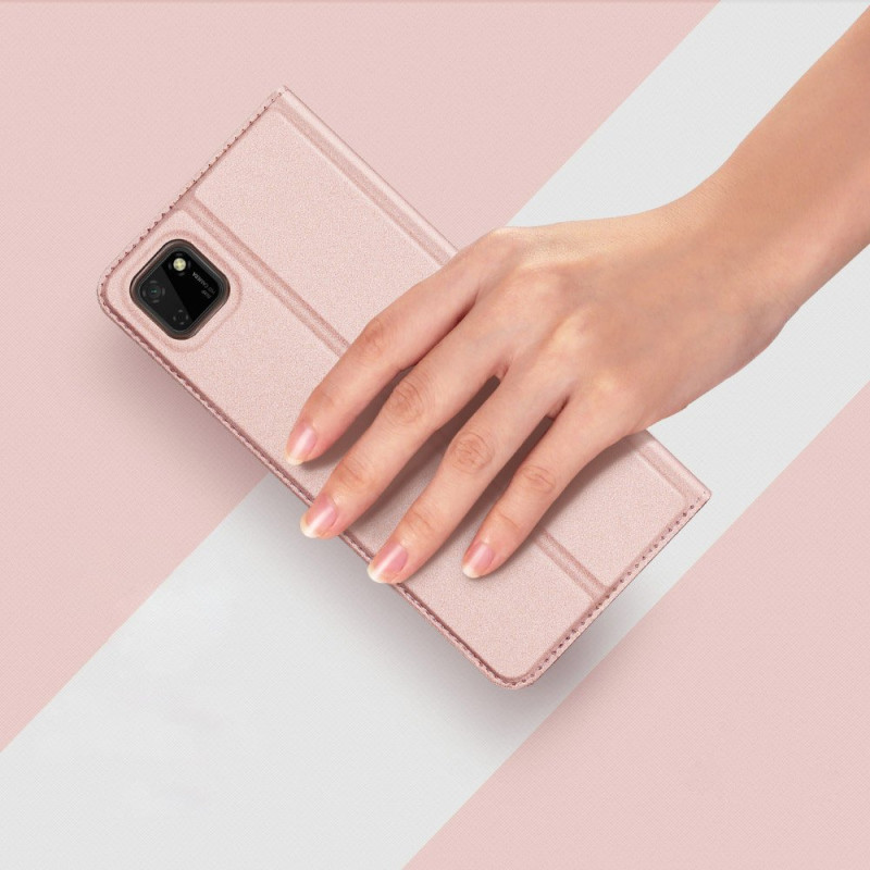 DUX DUCIS Skin Pro dėklo dėklo dangtelis su atvartu Huawei Y5p rožinės spalvos
