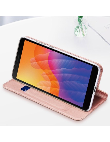 DUX DUCIS Skin Pro dėklo dėklo dangtelis su atvartu Huawei Y5p rožinės spalvos DUX DUCIS Skin Pro dėklo dėklo dangtelis su atvartu Huawei Y5p rožinės spalvos