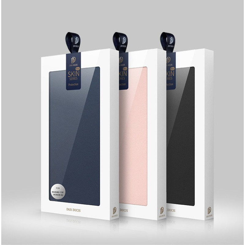 DUX DUCIS Skin Pro dėklo dėklo dangtelis su atvartu Huawei Y5p rožinės spalvos