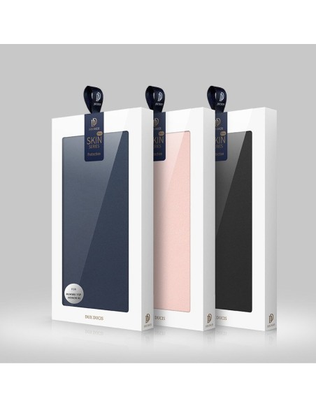 DUX DUCIS Skin Pro dėklo dėklo dangtelis su atvartu Huawei Y5p rožinės spalvos DUX DUCIS Skin Pro dėklo dėklo dangtelis su atvartu Huawei Y5p rožinės spalvos