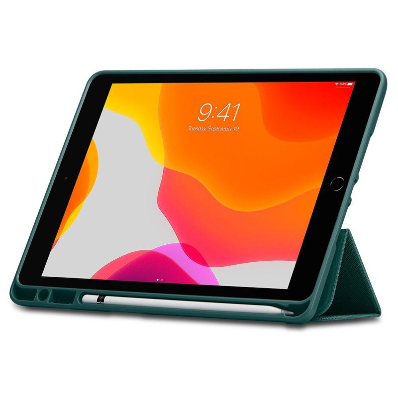 Spigen Urban Fit dėklas iPad 10.2& 39 & 39 2019 / 2020 / 2021 - tamsiai žalias