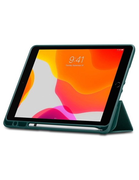 Spigen Urban Fit dėklas iPad 10.2& 39 & 39 2019 / 2020 / 2021 - tamsiai žalias Spigen Urban Fit dėklas iPad 10.2& 39 & 39 2019 / 2020 / 2021 - tamsiai žalias