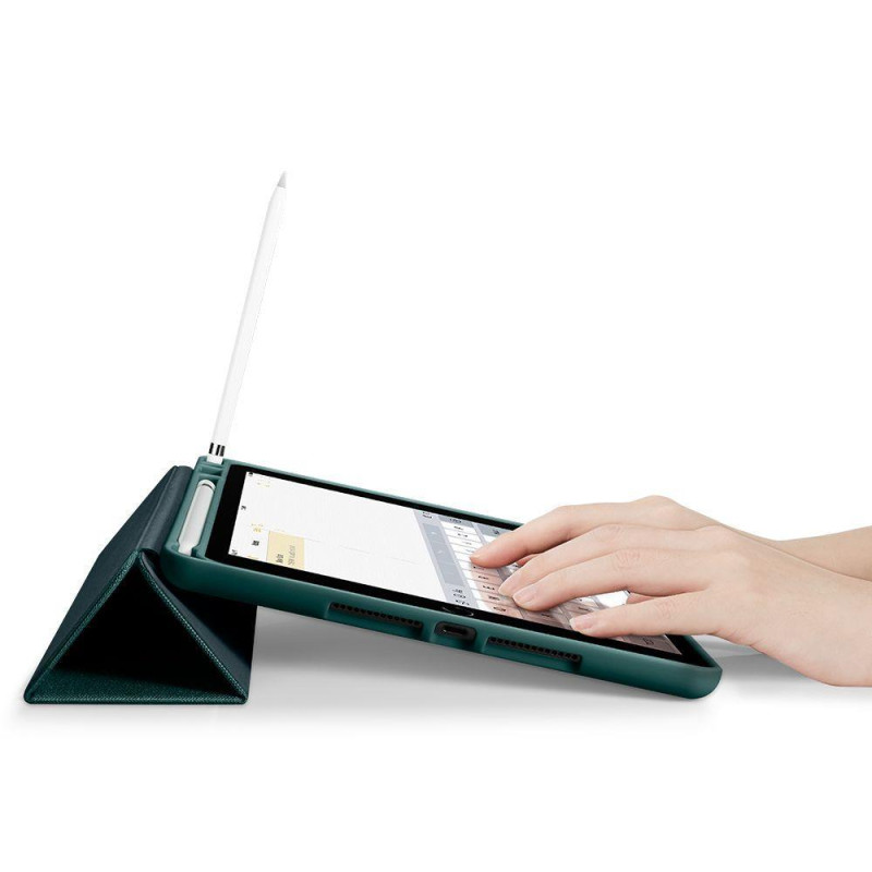 Spigen Urban Fit dėklas iPad 10.2& 39 & 39 2019 / 2020 / 2021 - tamsiai žalias