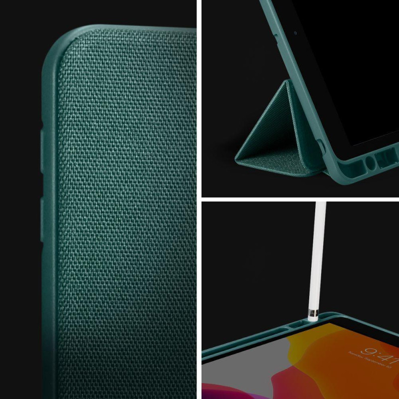 Spigen Urban Fit dėklas iPad 10.2& 39 & 39 2019 / 2020 / 2021 - tamsiai žalias
