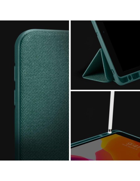 Spigen Urban Fit dėklas iPad 10.2& 39 & 39 2019 / 2020 / 2021 - tamsiai žalias Spigen Urban Fit dėklas iPad 10.2& 39 & 39 2019 / 2020 / 2021 - tamsiai žalias