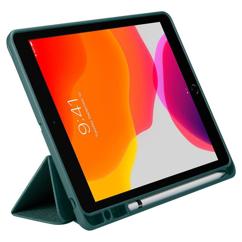 Spigen Urban Fit dėklas iPad 10.2& 39 & 39 2019 / 2020 / 2021 - tamsiai žalias