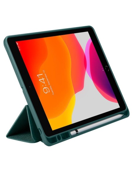 Spigen Urban Fit dėklas iPad 10.2& 39 & 39 2019 / 2020 / 2021 - tamsiai žalias Spigen Urban Fit dėklas iPad 10.2& 39 & 39 2019 / 2020 / 2021 - tamsiai žalias