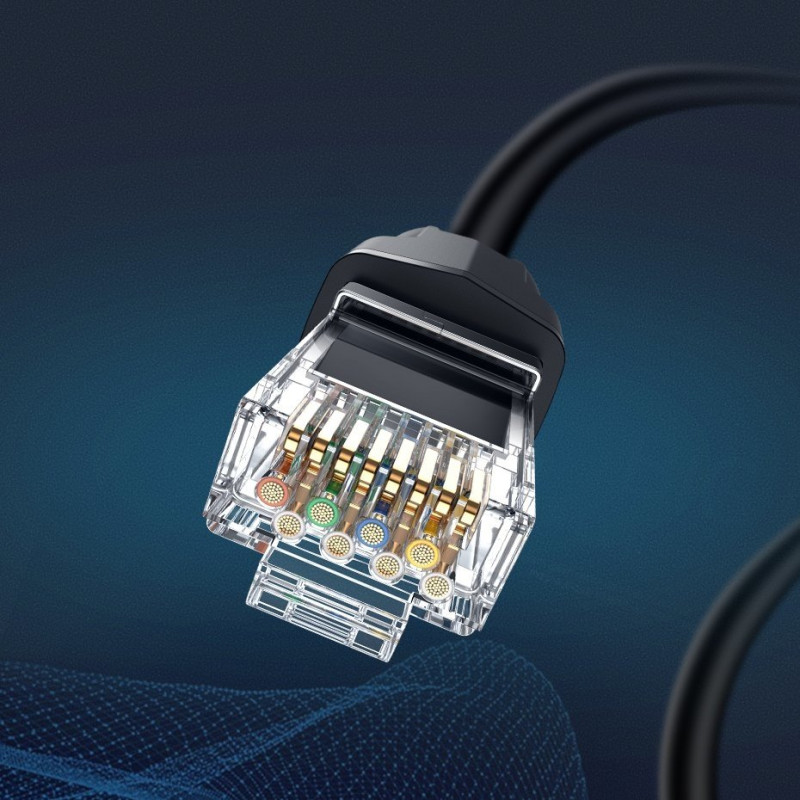 Patchcord kabelis Ethernet tinklo kabelis RJ45 Cat 8 T568B 3m