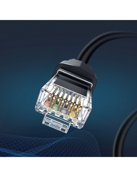Patchcord kabelis Ethernet tinklo kabelis RJ45 Cat 8 T568B 3m Patchcord kabelis Ethernet tinklo kabelis RJ45 Cat 8 T568B 3m
