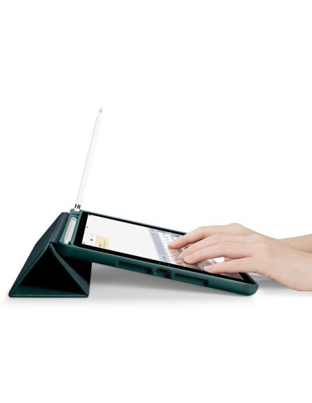Spigen Urban Fit dėklas iPad 10.2& 39 & 39 2019 / 2020 / 2021 - tamsiai žalias Spigen Urban Fit dėklas iPad 10.2& 39 & 39 2019 / 2020 / 2021 - tamsiai žalias