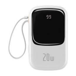 Greito įkrovimo maitinimo blokas 20000mAh 20W QC-PD-SCP-FCP kabelis iPhone Lightning White