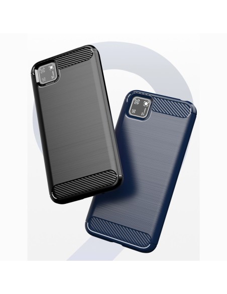 Carbon Case lankstus Huawei Y5p dangtelis juodas Carbon Case lankstus Huawei Y5p dangtelis juodas