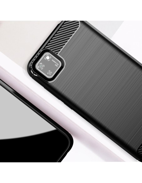 Carbon Case lankstus Huawei Y5p dangtelis juodas Carbon Case lankstus Huawei Y5p dangtelis juodas