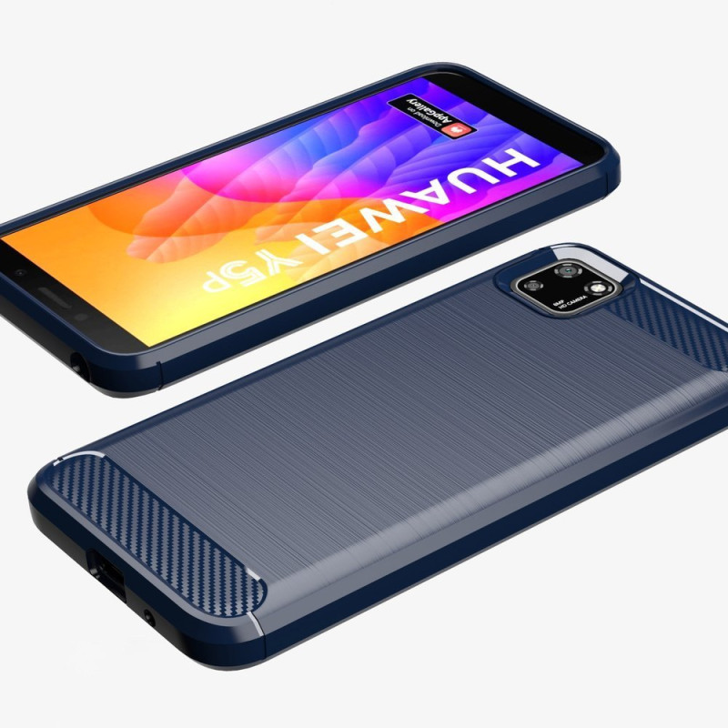 Carbon Case lankstus Huawei Y5p dangtelis juodas