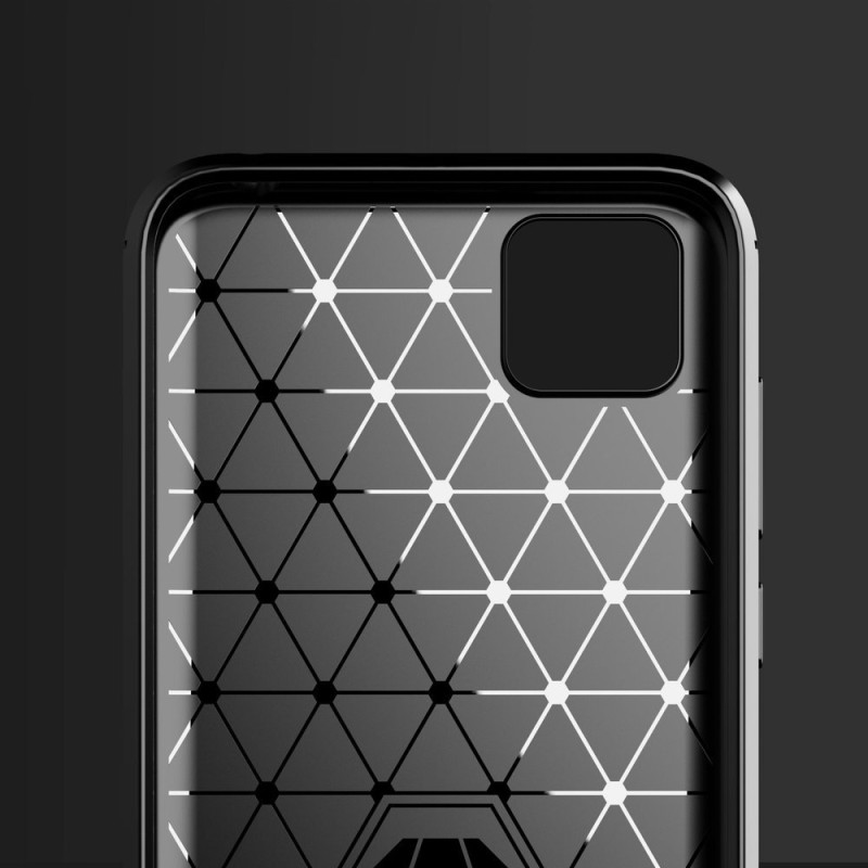 Carbon Case lankstus Huawei Y5p dangtelis juodas