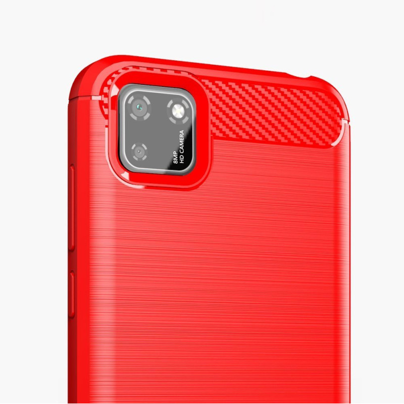 Carbon Case lankstus Huawei Y5p dangtelis juodas