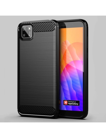 Carbon Case lankstus Huawei Y5p dangtelis juodas Carbon Case lankstus Huawei Y5p dangtelis juodas