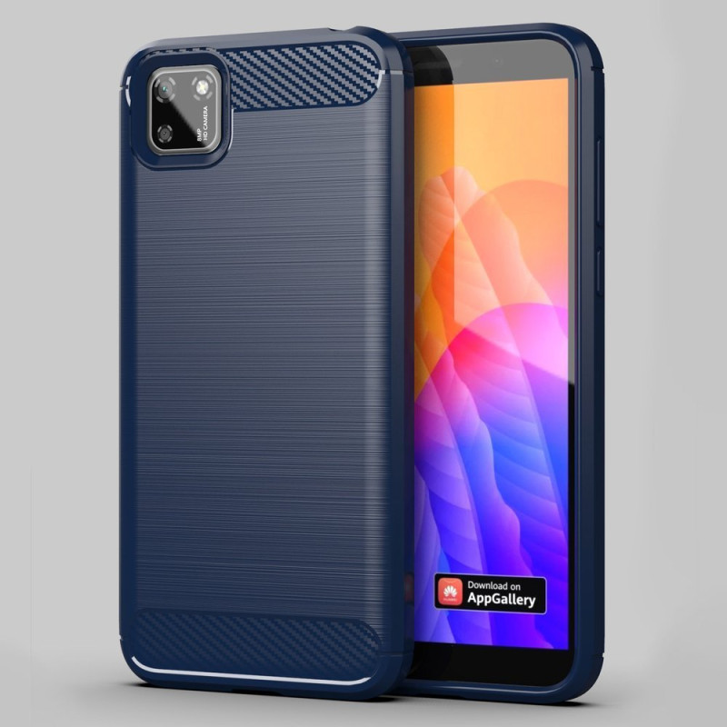 Carbon Case lankstus Huawei Y5p dangtelis juodas