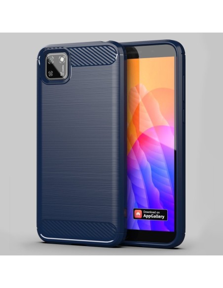 Carbon Case lankstus Huawei Y5p dangtelis juodas Carbon Case lankstus Huawei Y5p dangtelis juodas