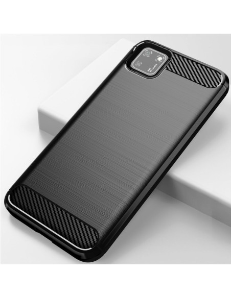 Carbon Case lankstus Huawei Y5p dangtelis juodas Carbon Case lankstus Huawei Y5p dangtelis juodas