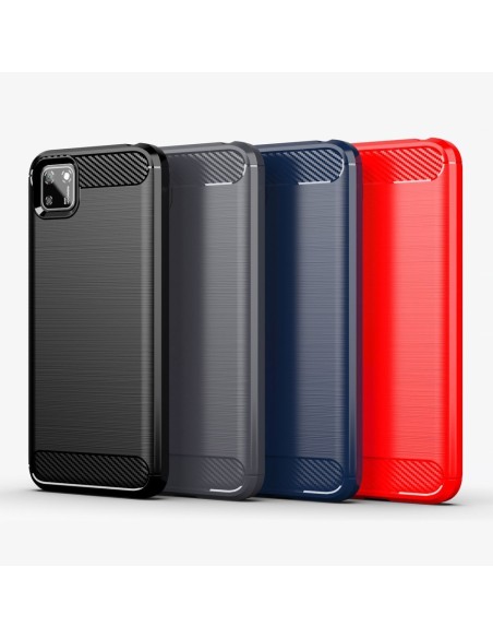 Carbon Case lankstus Huawei Y5p dangtelis juodas Carbon Case lankstus Huawei Y5p dangtelis juodas