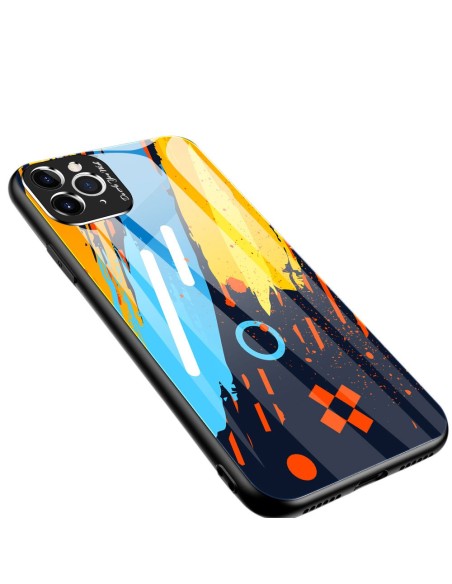 Spalvoto stiklo dėklas, dangtelis, grūdinto stiklo perdanga su fotoaparato dangteliu, skirta iPhone 11 Pro Max 1 modeliu... Spalvoto stiklo dėklas, dangtelis, grūdinto stiklo perdanga su fotoaparato dangteliu, skirta iPhone 11 Pro Max 1 modeliu...
