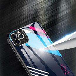Spalvoto stiklo dėklas, dangtelis, grūdinto stiklo perdanga su fotoaparato dangteliu, skirta iPhone 11 Pro Max 1 modeliu...