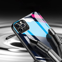 Spalvoto stiklo dėklas, dangtelis, grūdinto stiklo perdanga su fotoaparato dangteliu, skirta iPhone 11 Pro Max 1 modeliu...
