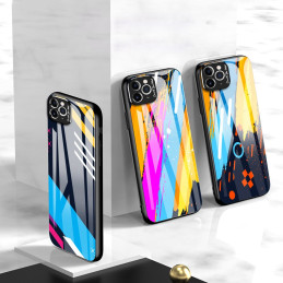 Spalvoto stiklo dėklas, dangtelis, grūdinto stiklo perdanga su fotoaparato dangteliu, skirta iPhone 11 Pro Max 1 modeliu...