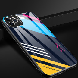 Spalvoto stiklo dėklas, dangtelis, grūdinto stiklo perdanga su fotoaparato dangteliu, skirta iPhone 11 Pro Max 1 modeliu...