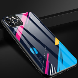 Spalvoto stiklo dėklas, dangtelis, grūdinto stiklo perdanga su fotoaparato dangteliu, skirta iPhone 11 Pro Max 1 modeliu...