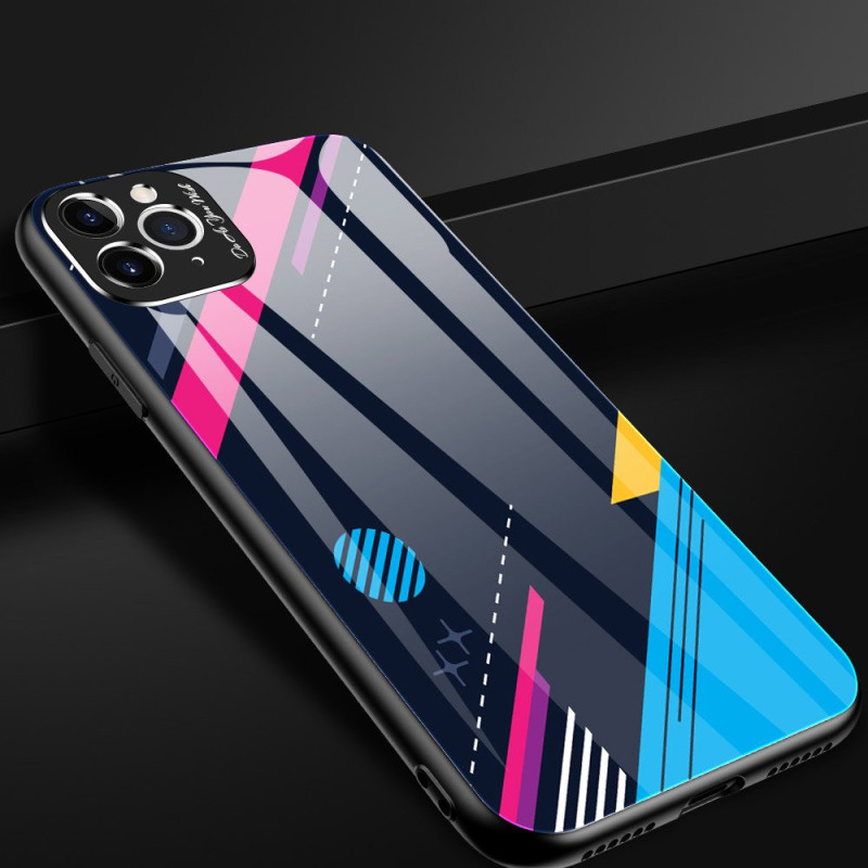 Spalvoto stiklo dėklas, dangtelis, grūdinto stiklo perdanga su fotoaparato dangteliu, skirta iPhone 11 Pro Max 1 modeliu...