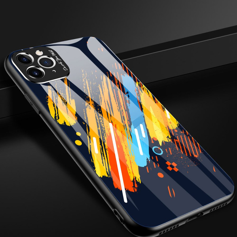 Spalvoto stiklo dėklas, dangtelis, grūdinto stiklo perdanga su fotoaparato dangteliu, skirta iPhone 11 Pro Max 1 modeliu...