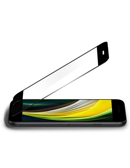 Spigen ALM Glass FC grūdintas stiklas, skirtas iPhone 7/ 8/ SE 2020/ 2022 – juodas