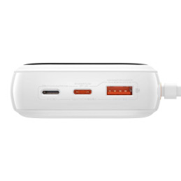 Greito įkrovimo maitinimo blokas 20000mAh 20W QC-PD-SCP-FCP kabelis iPhone Lightning White