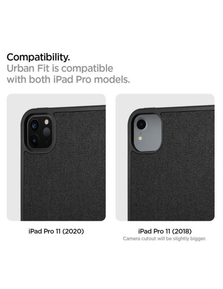 Spigen Urban Fit dėklas iPad Pro 11& 39 & 39 2020 / 2021 / 2022 - juodas Spigen Urban Fit dėklas iPad Pro 11& 39 & 39 2020 / 2021 / 2022 - juodas