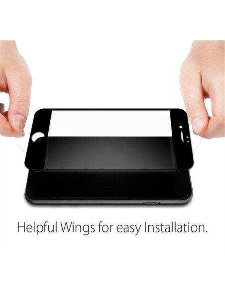 Spigen Glass FC grūdintas stiklas, skirtas iPhone 7/ 8/ SE 2020/ 2022 – juodas