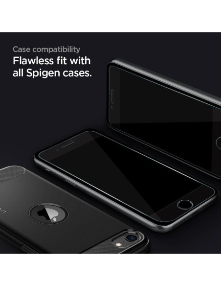 Spigen Glass FC grūdintas stiklas, skirtas iPhone 7/ 8/ SE 2020/ 2022 – juodas
