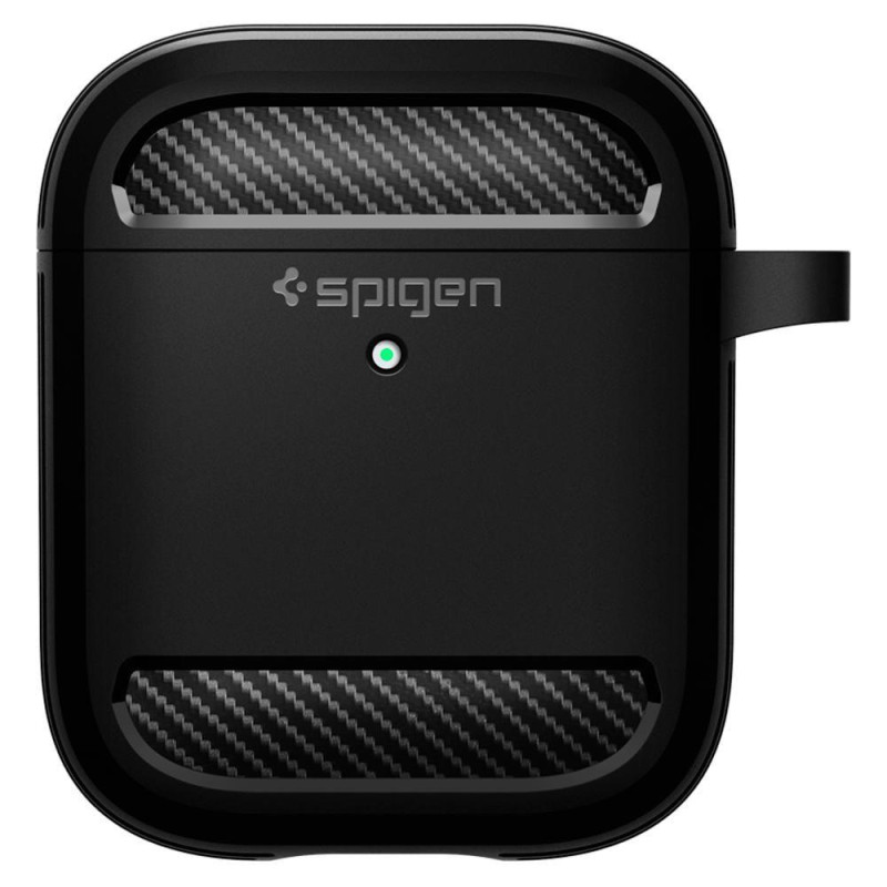 Spigen Rugged Armor dėklas, skirtas Apple AirPods – matinė juoda