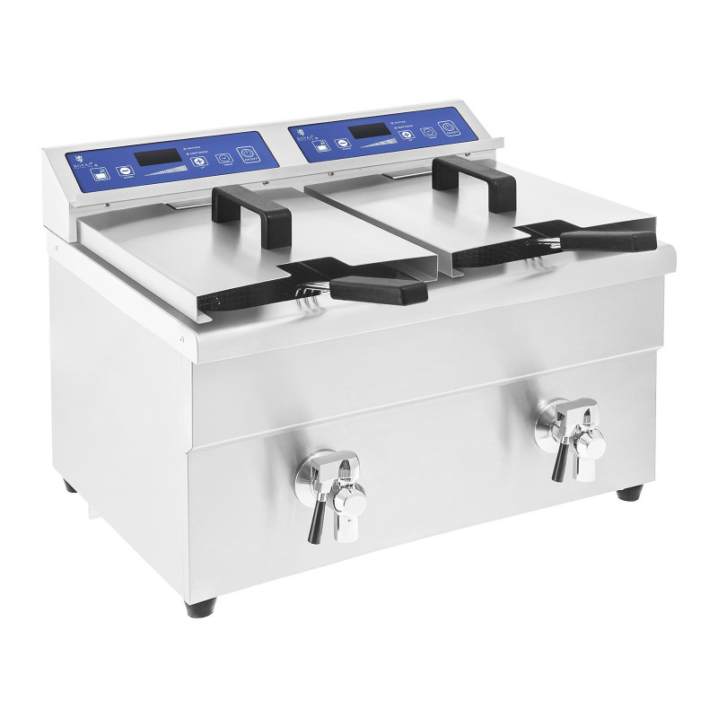Keptuvė dviguba indukcinė gruzdintuvė 7000W 230V Royal Catering 2x 10L