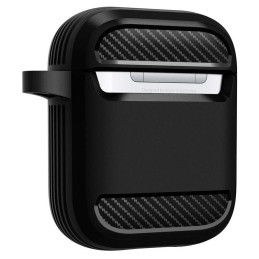 Spigen Rugged Armor dėklas, skirtas Apple AirPods – matinė juoda