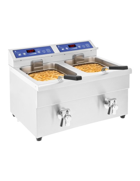 Keptuvė dviguba indukcinė gruzdintuvė 7000W 230V Royal Catering 2x 10L