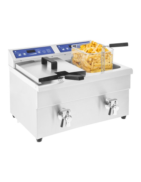 Keptuvė dviguba indukcinė gruzdintuvė 7000W 230V Royal Catering 2x 10L