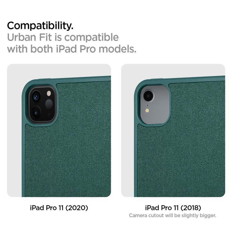 Spigen Urban Fit dėklas iPad Pro 11& 39 & 39 2020 / 2021 / 2022 - tamsiai žalias