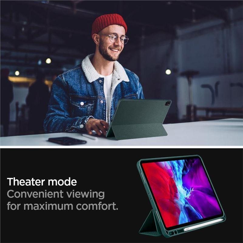 Spigen Urban Fit dėklas iPad Pro 11& 39 & 39 2020 / 2021 / 2022 - tamsiai žalias