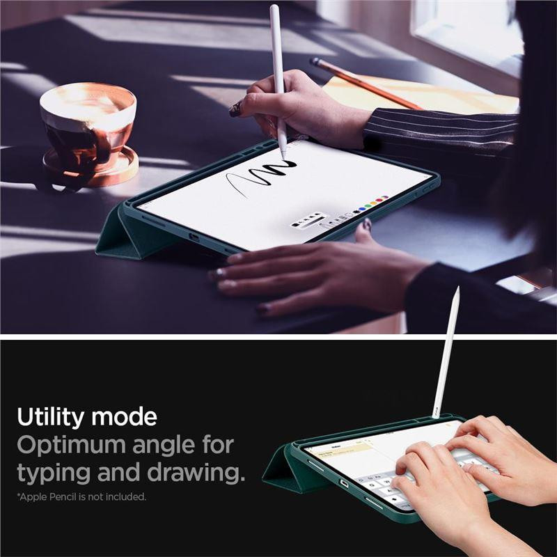 Spigen Urban Fit dėklas iPad Pro 11& 39 & 39 2020 / 2021 / 2022 - tamsiai žalias
