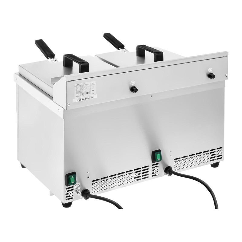 Keptuvė dviguba indukcinė gruzdintuvė 7000W 230V Royal Catering 2x 10L