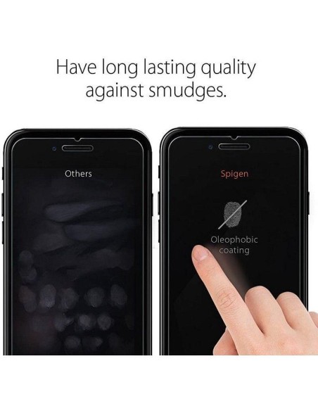 Spigen Glas.tR plonas grūdintas stiklas, skirtas iPhone 7/ 8/ SE 2020/ 2022 Spigen Glas.tR plonas grūdintas stiklas, skirtas iPhone 7/ 8/ SE 2020/ 2022